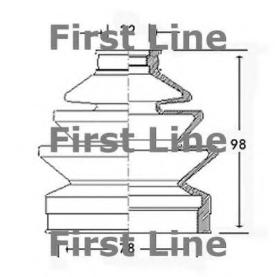 FIRST LINE FCB2292 Bellow, driveshaft